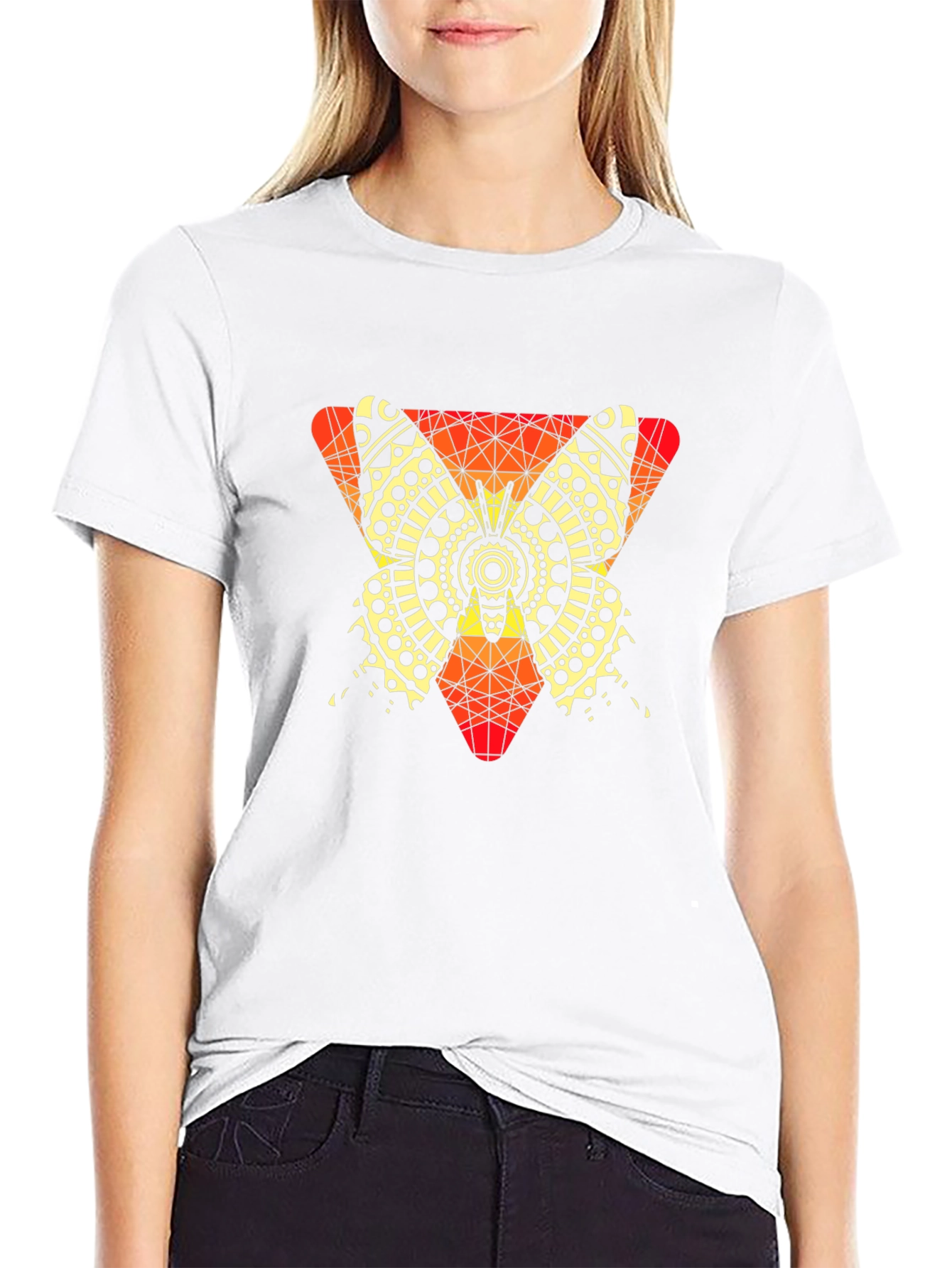 Geometric Butterfly Graphic Tee - Unique Mens T-Shirt