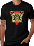 Geometric Butterfly Graphic Tee - Unique Mens T-Shirt