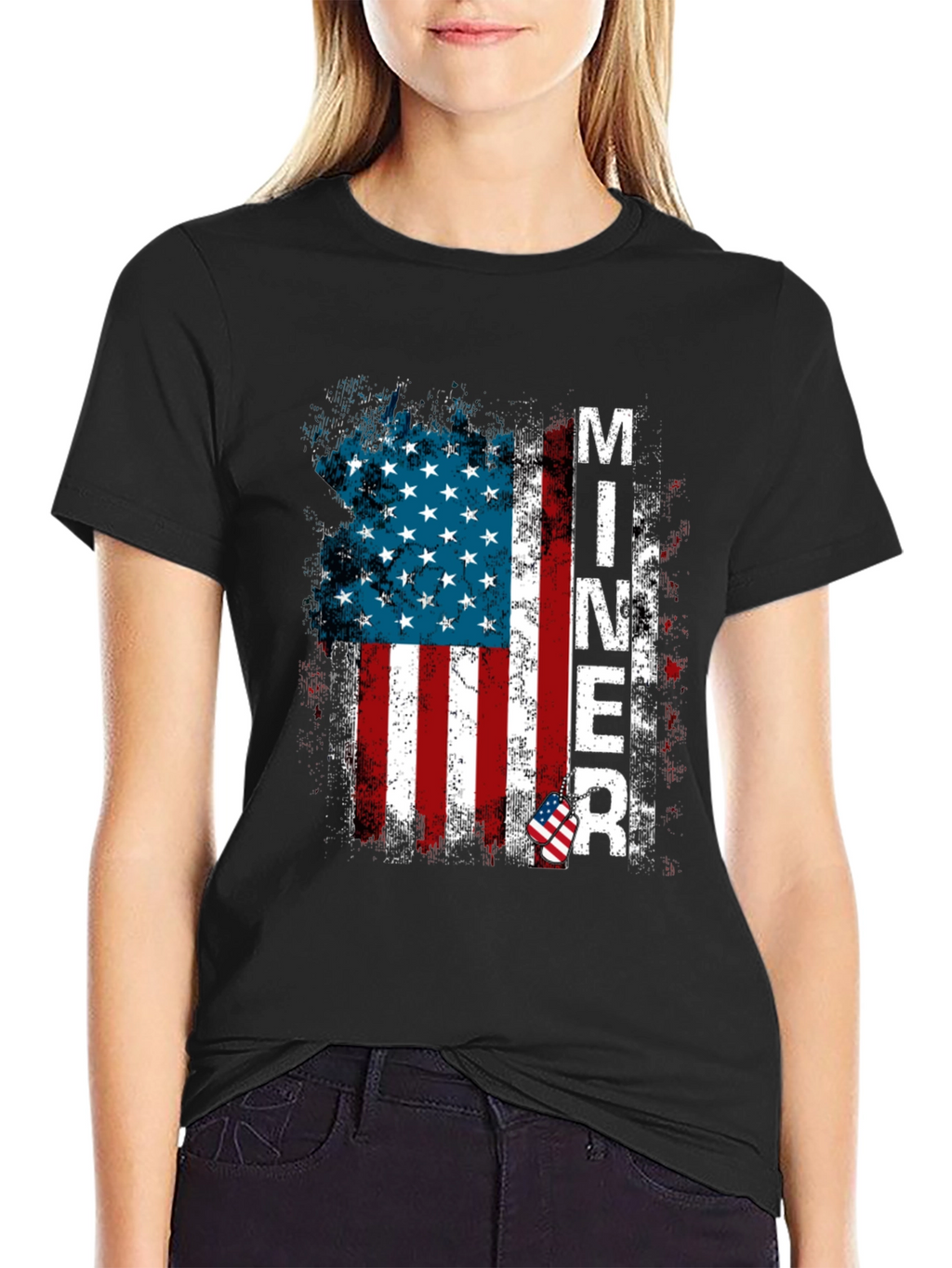 Miner American Flag T-Shirt
