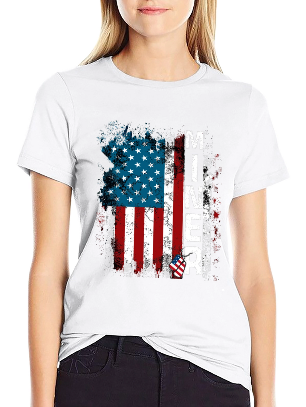 Miner American Flag T-Shirt