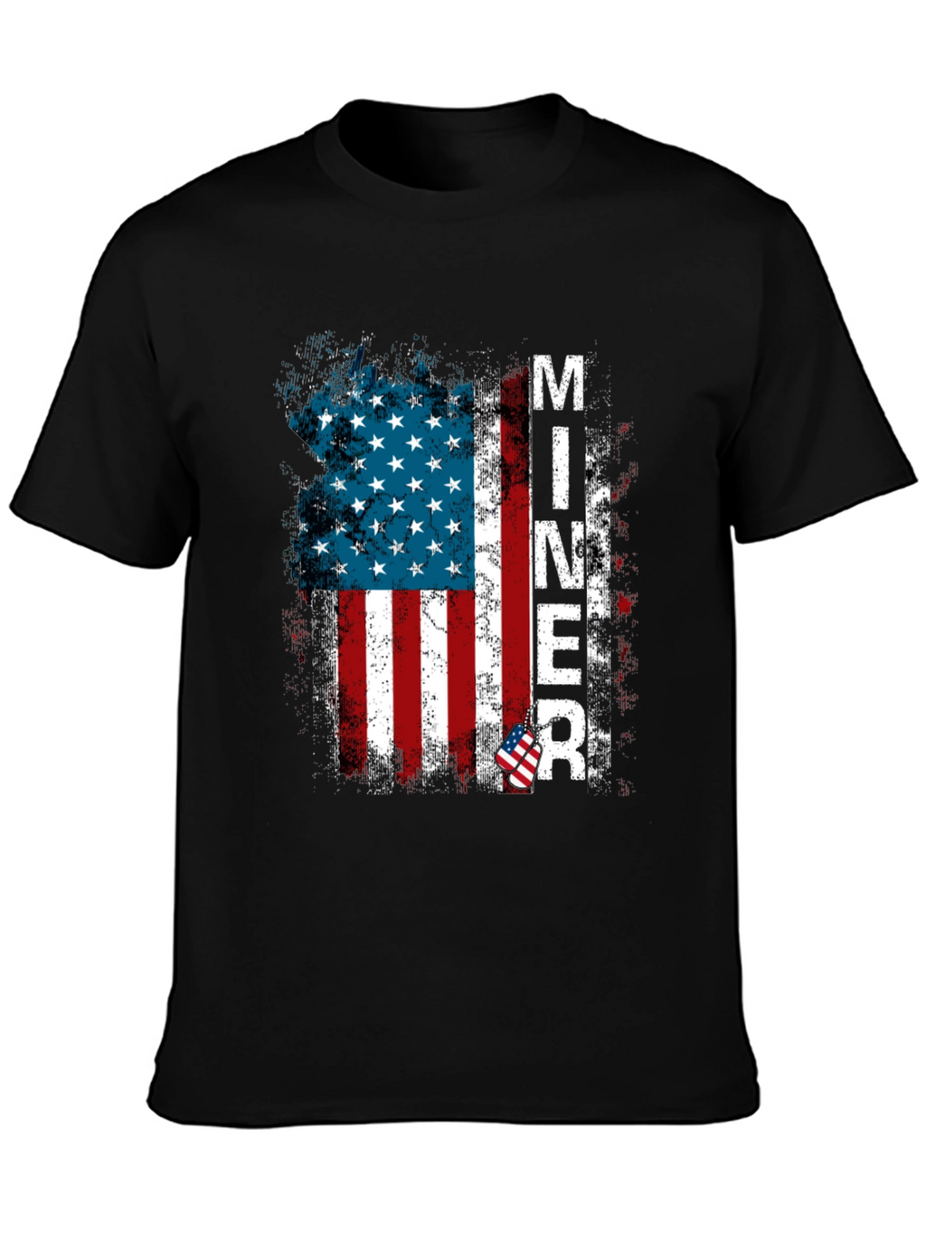Miner American Flag T-Shirt