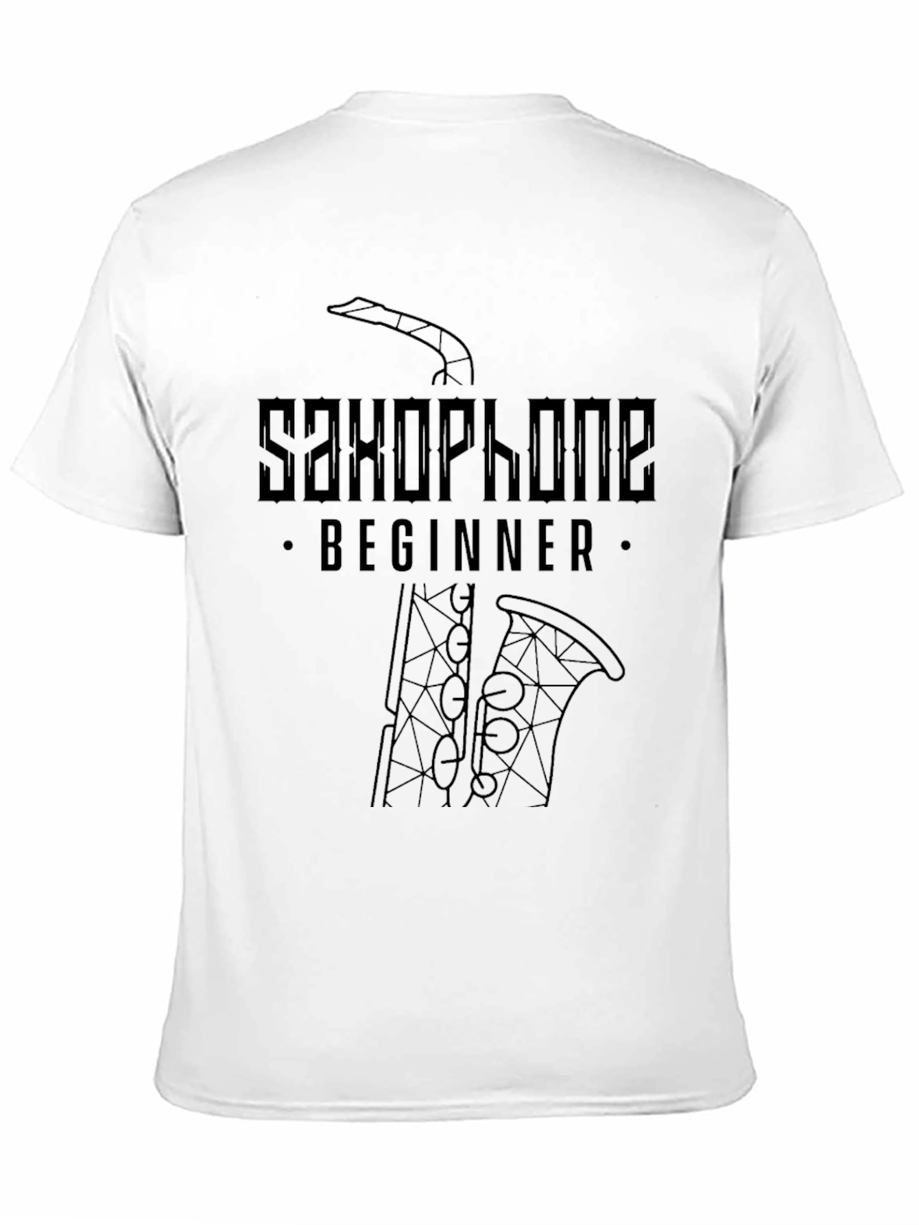 Saxophone Beginner Black T-Shirt