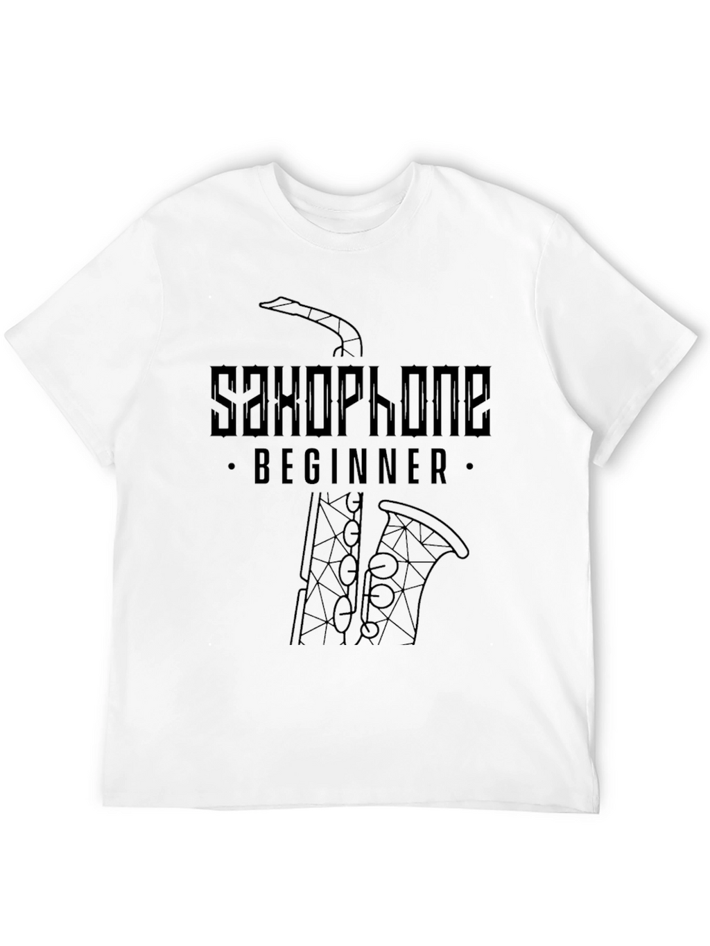 Saxophone Beginner Black T-Shirt