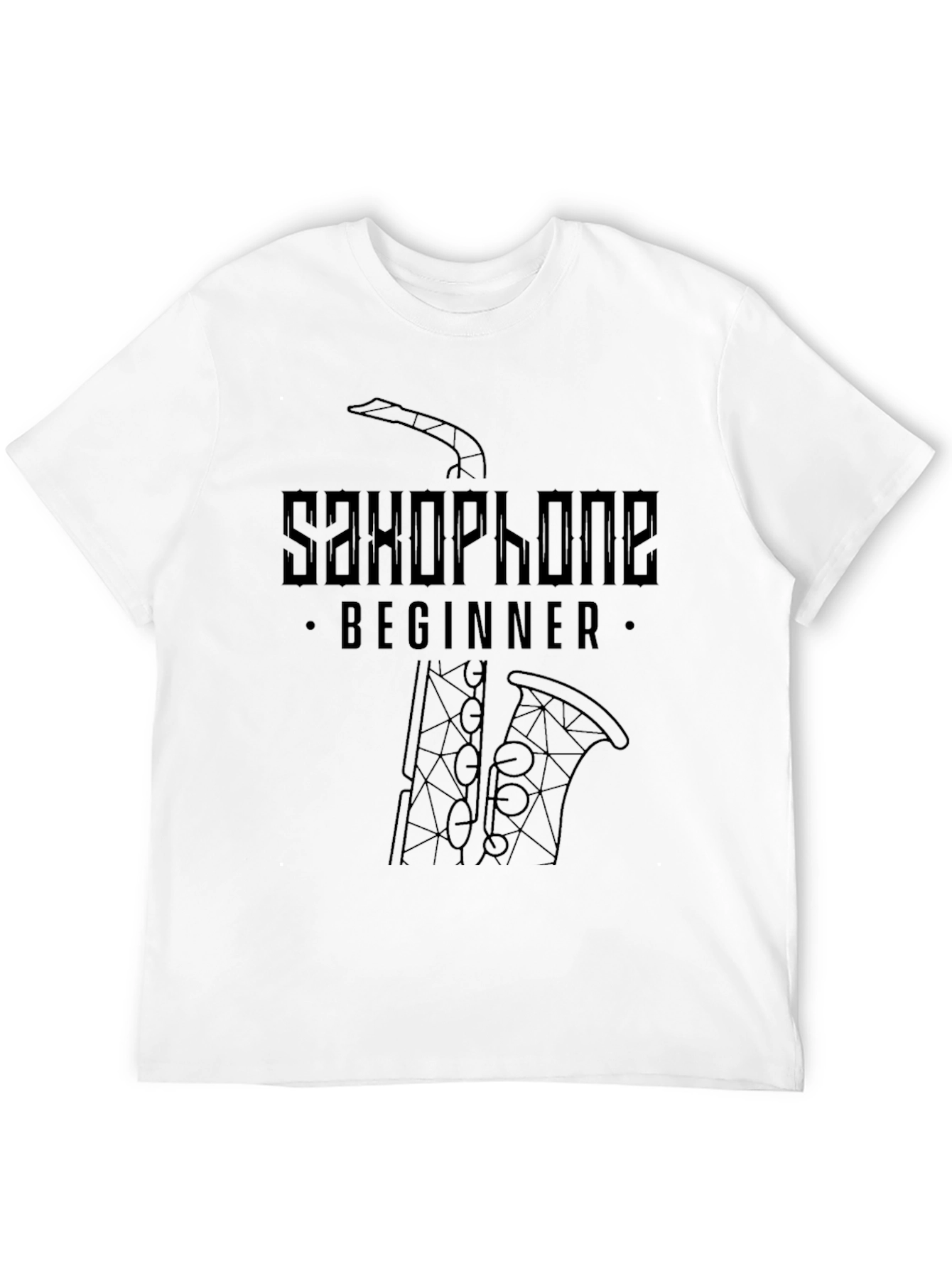 Saxophone Beginner Black T-Shirt
