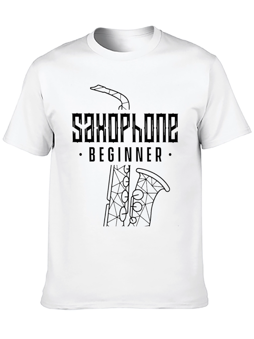 Saxophone Beginner Black T-Shirt