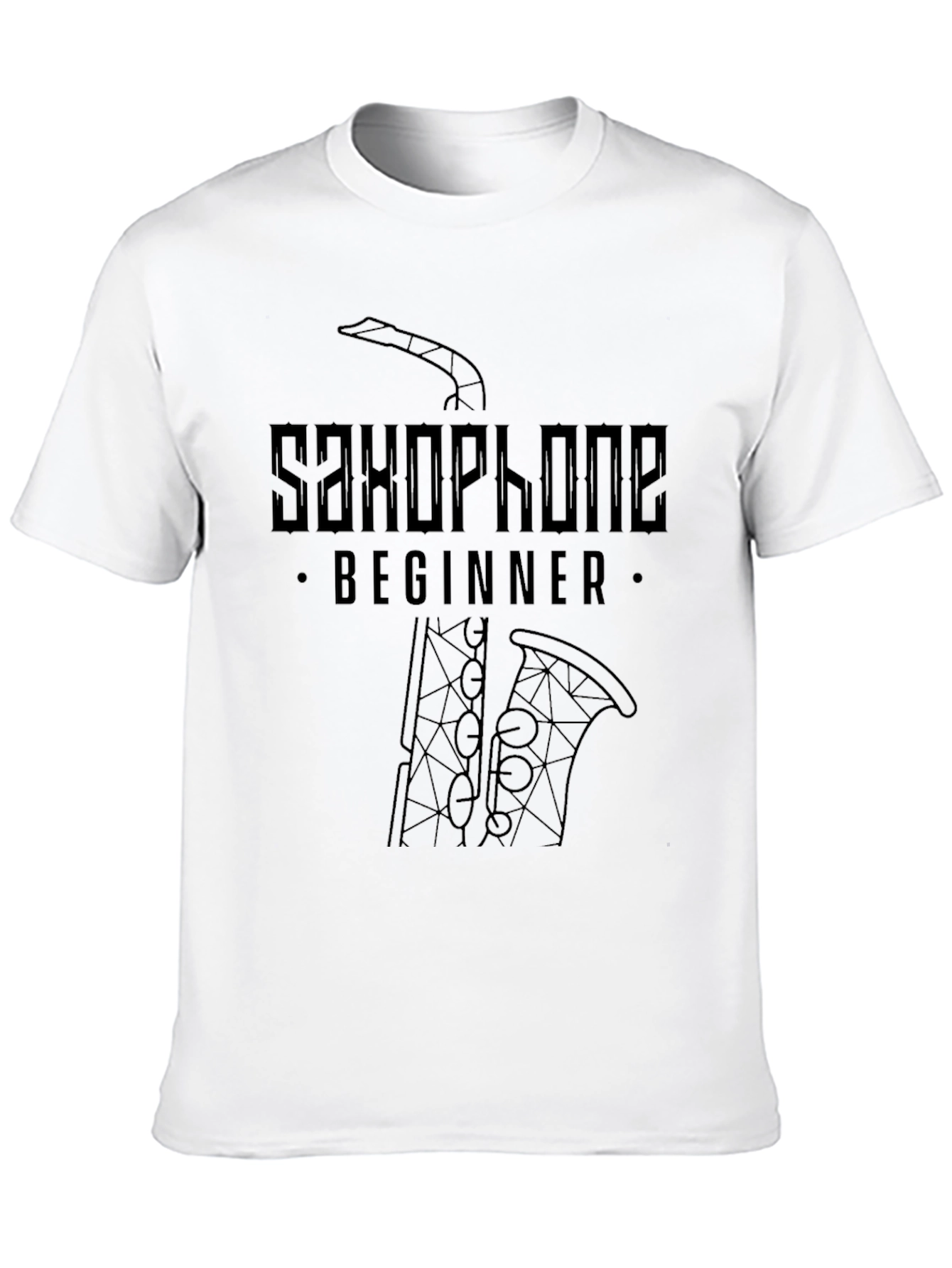 Saxophone Beginner Black T-Shirt