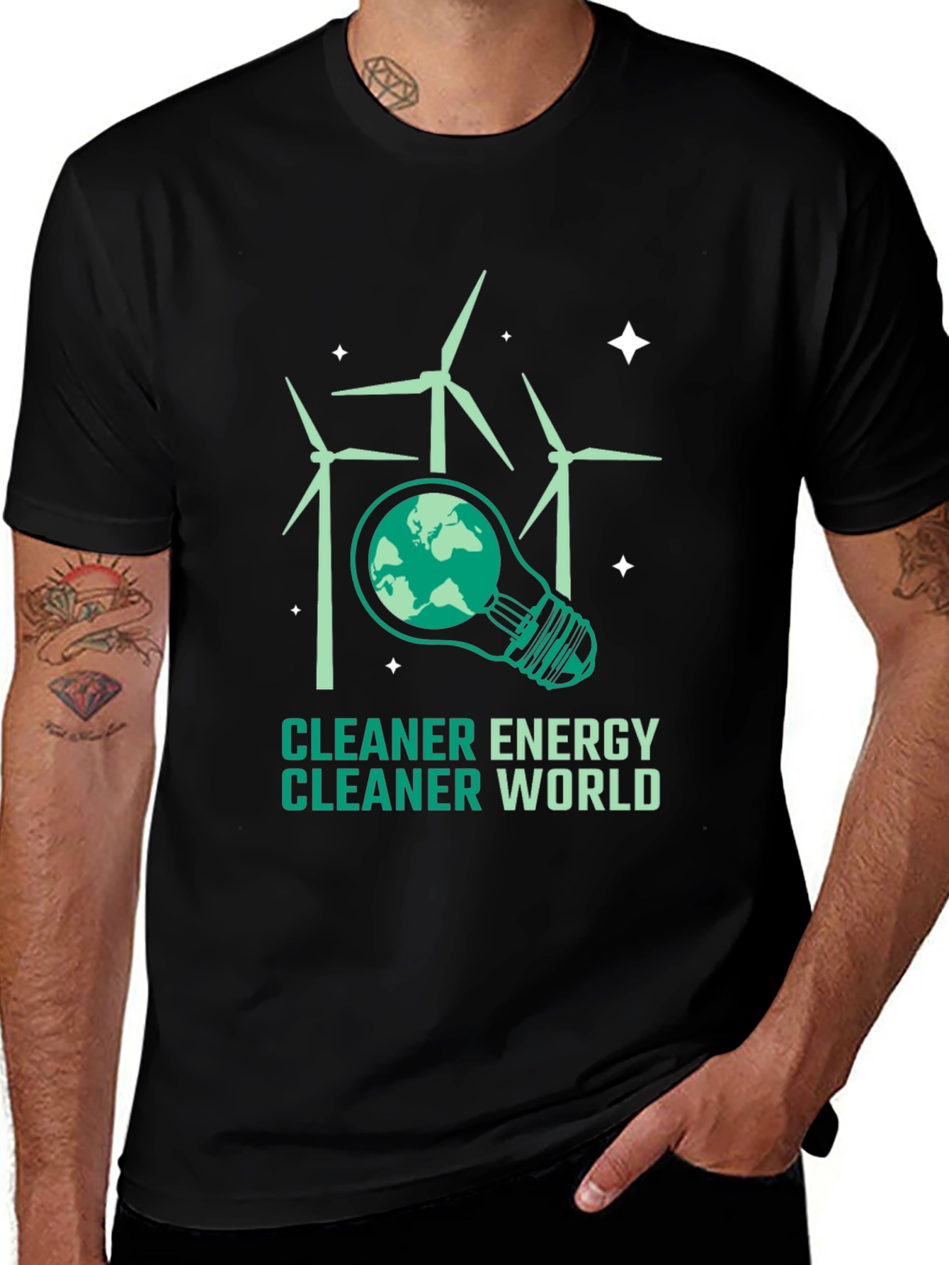 Eco-Friendly T-Shirt: Cleaner Energy Cleaner World