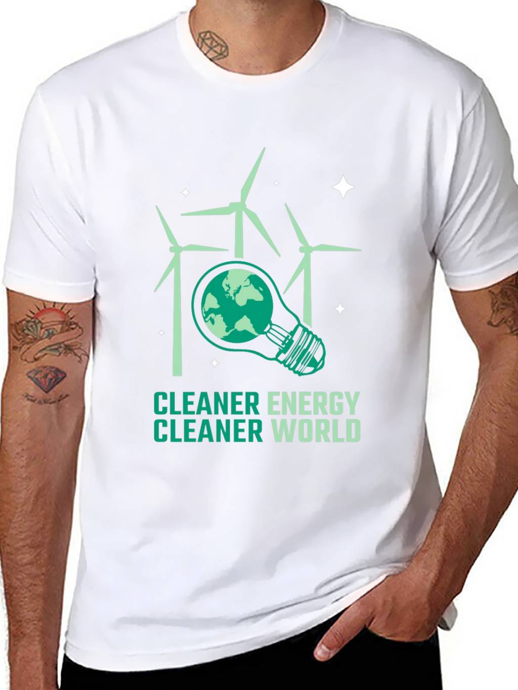 Eco-Friendly T-Shirt: Cleaner Energy Cleaner World