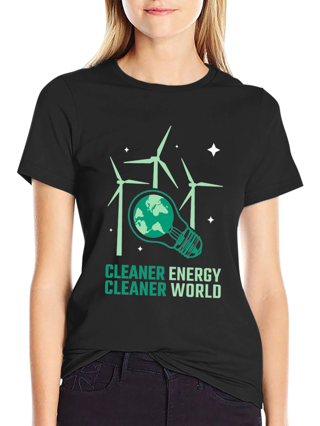 Eco-Friendly T-Shirt: Cleaner Energy Cleaner World