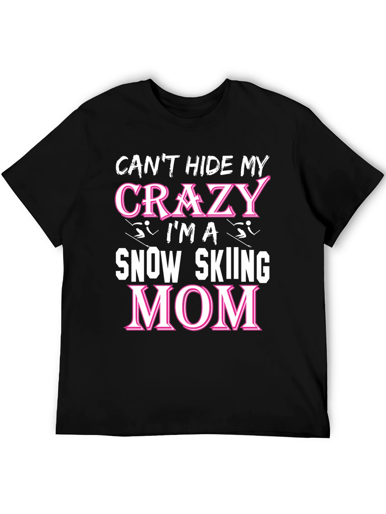 Crazy Snow Skiing Mom T-Shirt