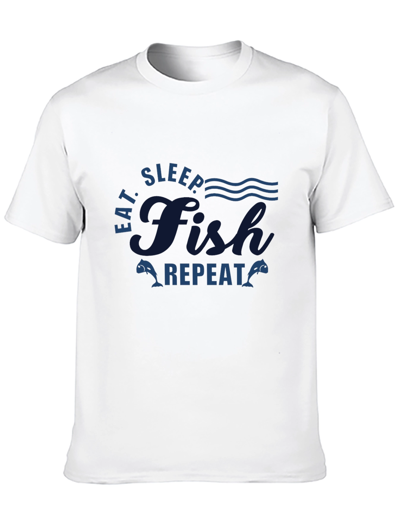 Eat Sleep Fish Repeat Graphic T-Shirt