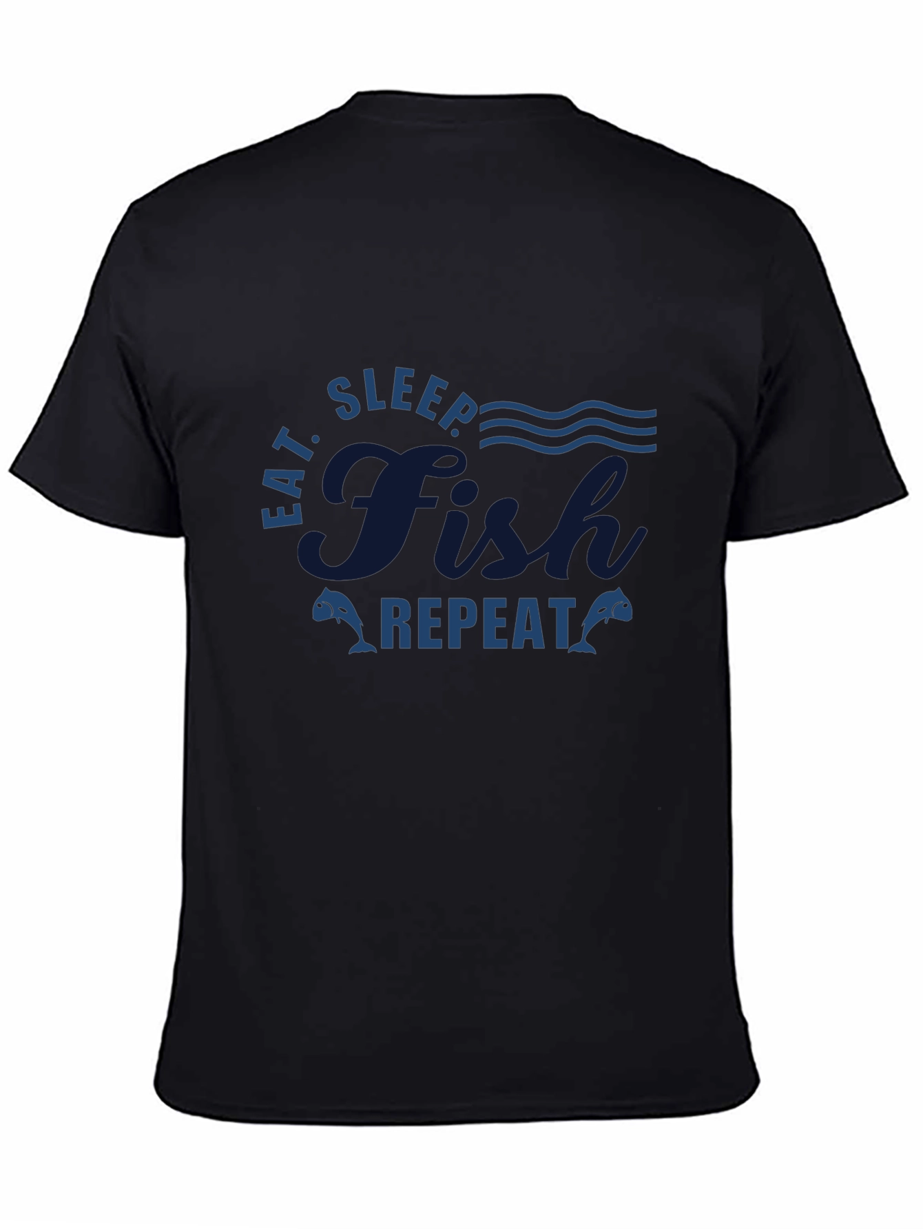 Eat Sleep Fish Repeat Graphic T-Shirt