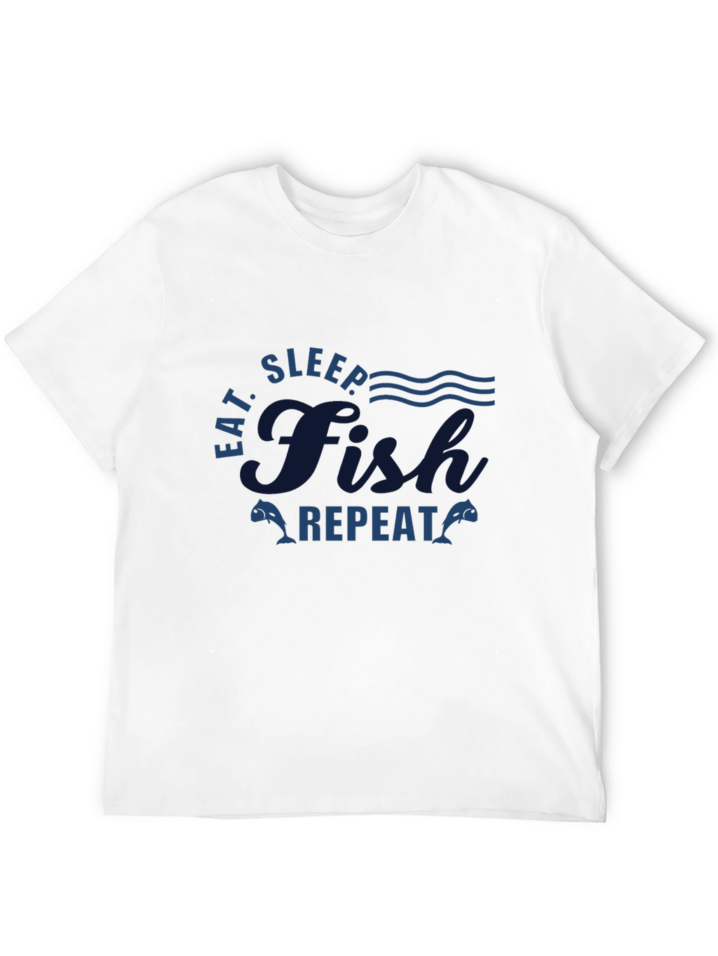 Eat Sleep Fish Repeat Graphic T-Shirt