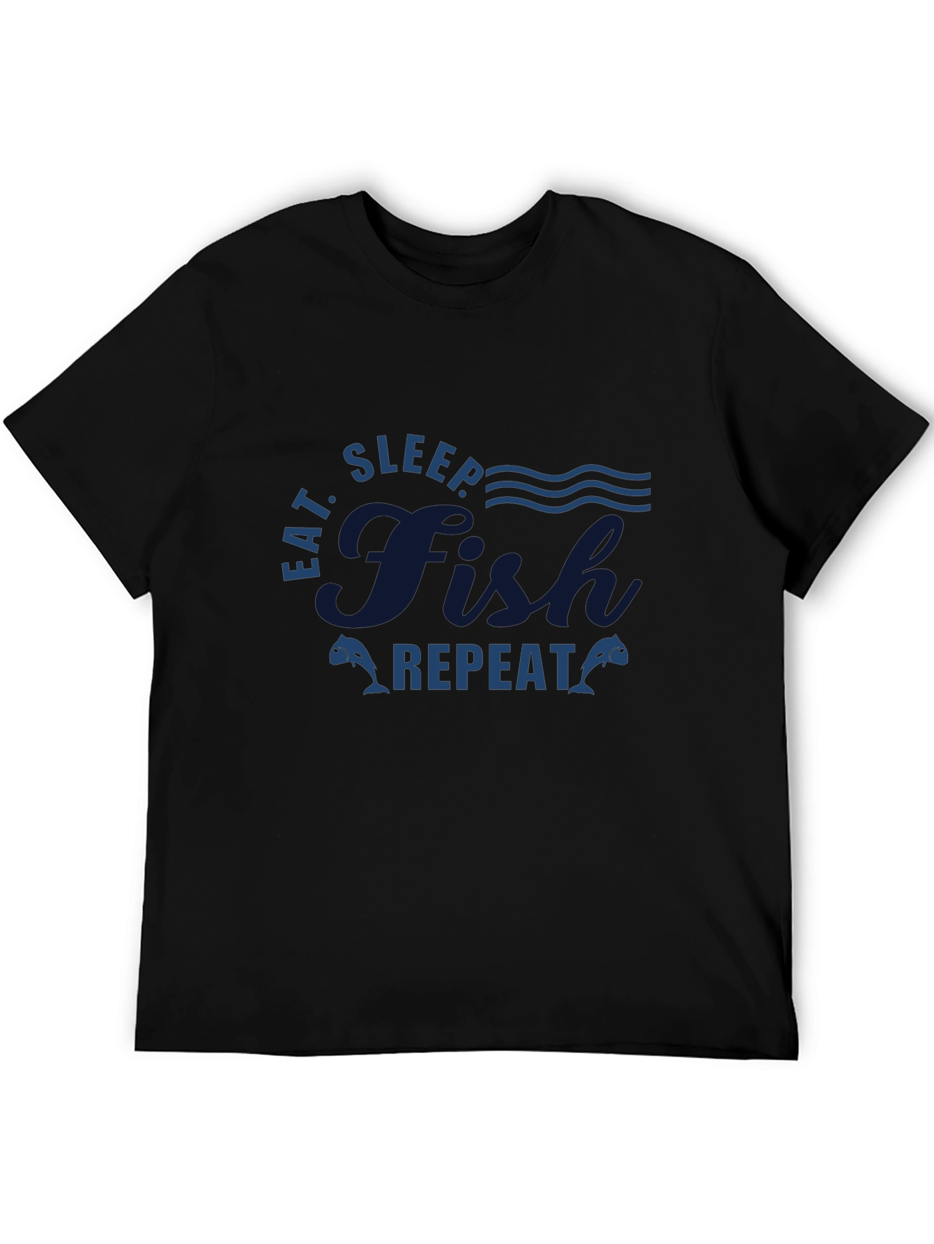 Eat Sleep Fish Repeat Graphic T-Shirt