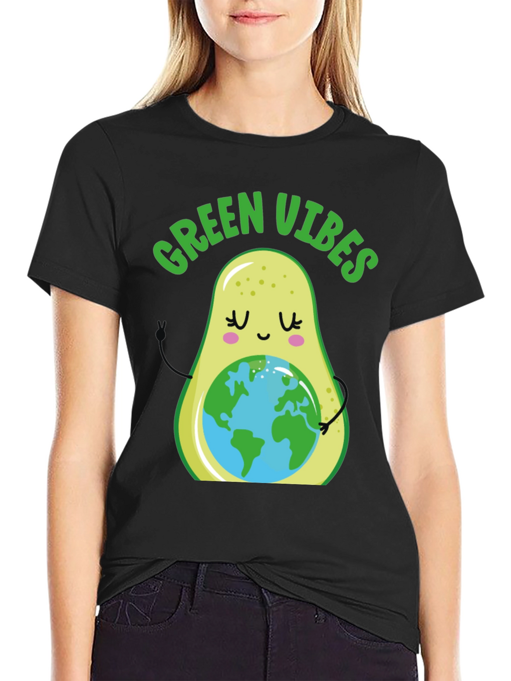 Green Vibes Avocado Earth T-Shirt