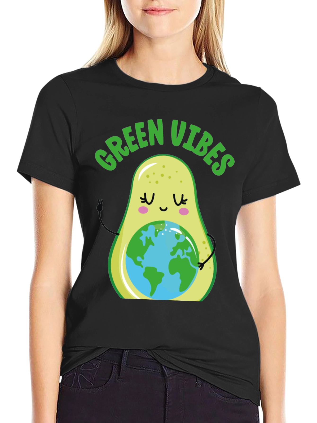 Green Vibes Avocado Earth T-Shirt