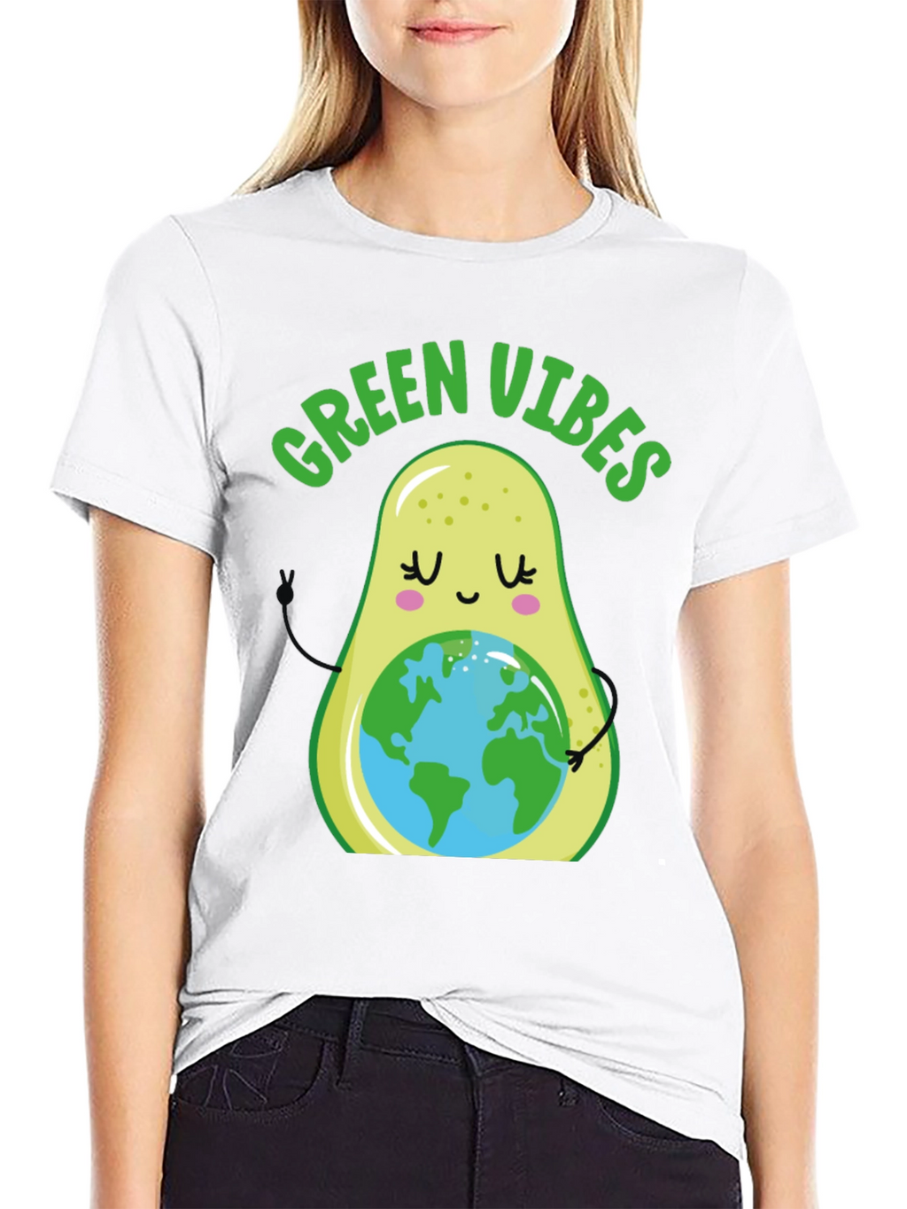 Green Vibes Avocado Earth T-Shirt