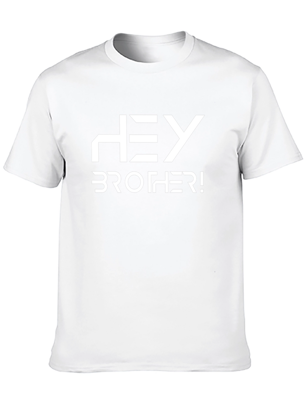 Hey Brother! Black Graphic Tee - Casual Style