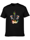 Sport Graphic Black T-Shirt
