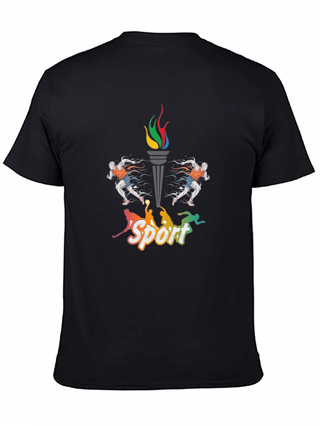 Sport Graphic Black T-Shirt
