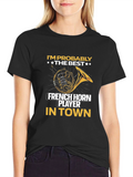 Best French Horn Player T-Shirt - Musician Tee