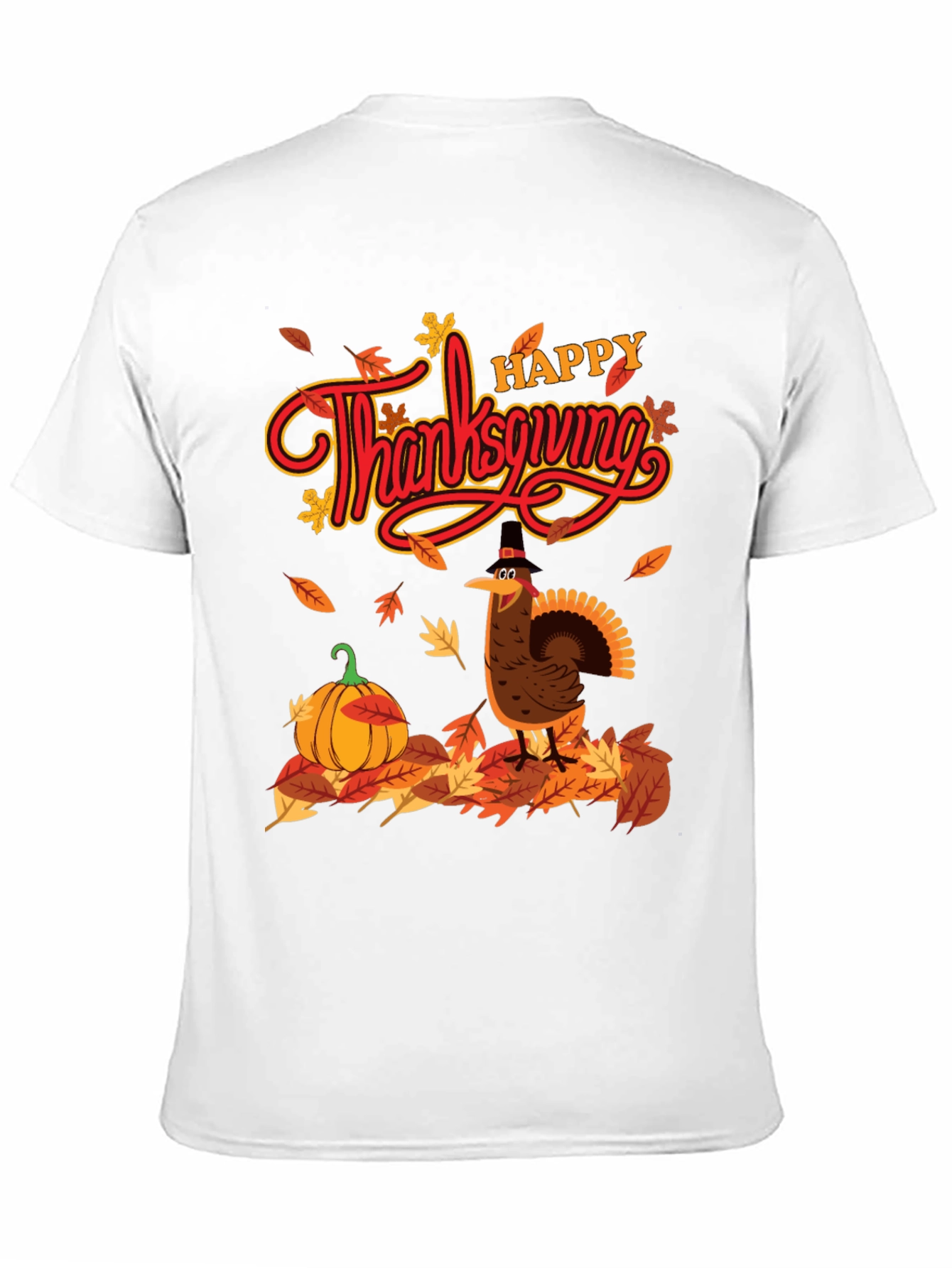 Thanksgiving Turkey Graphic T-Shirt