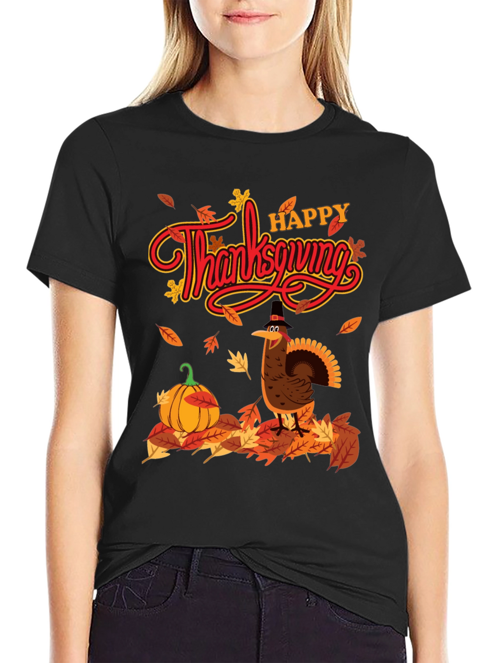 Thanksgiving Turkey Graphic T-Shirt