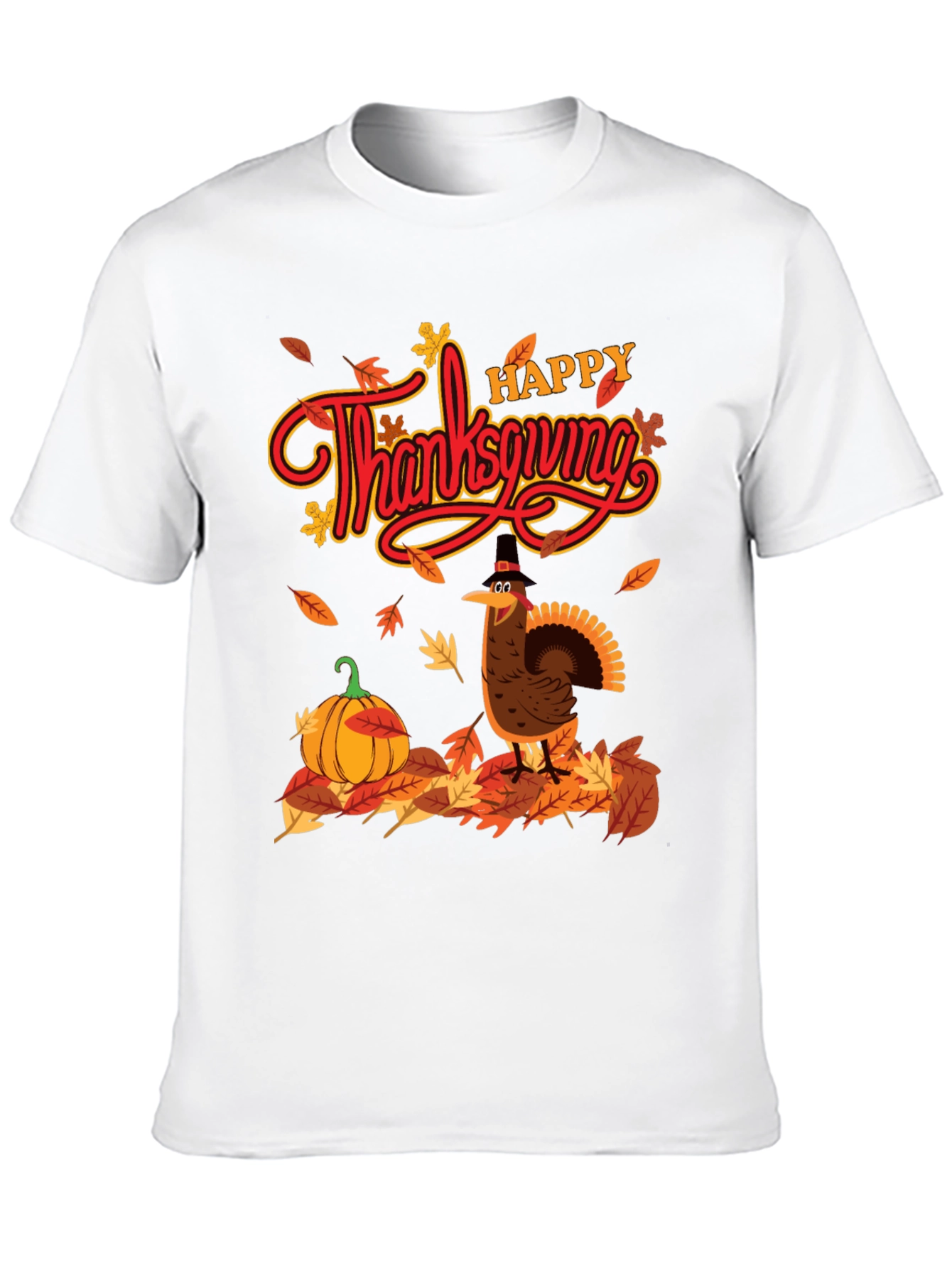 Thanksgiving Turkey Graphic T-Shirt