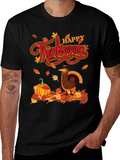 Thanksgiving Turkey Graphic T-Shirt