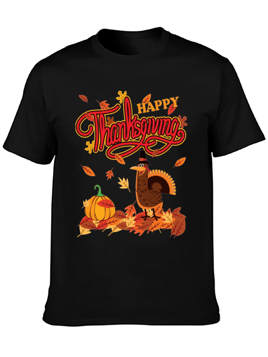 Thanksgiving Turkey Graphic T-Shirt