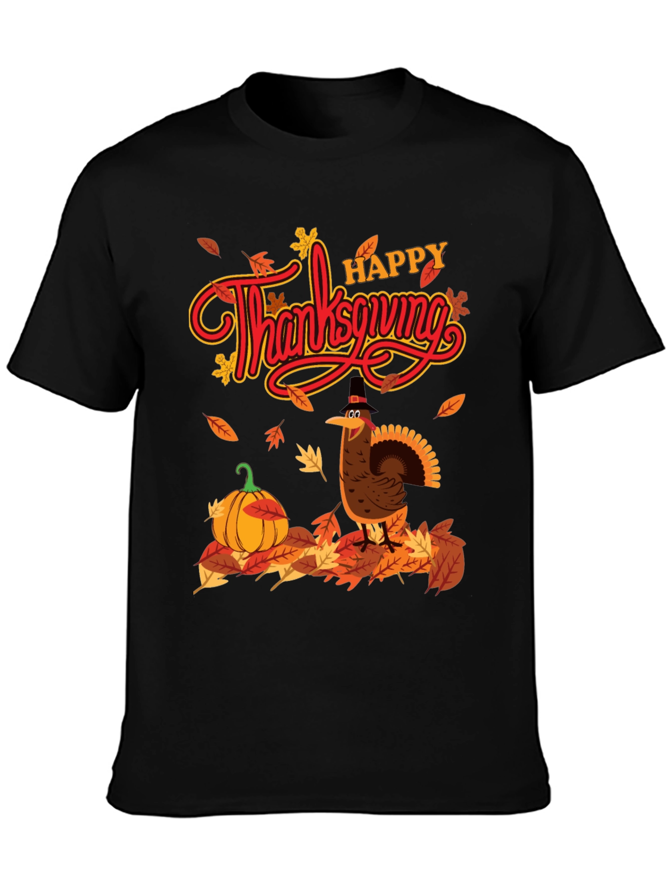 Thanksgiving Turkey Graphic T-Shirt