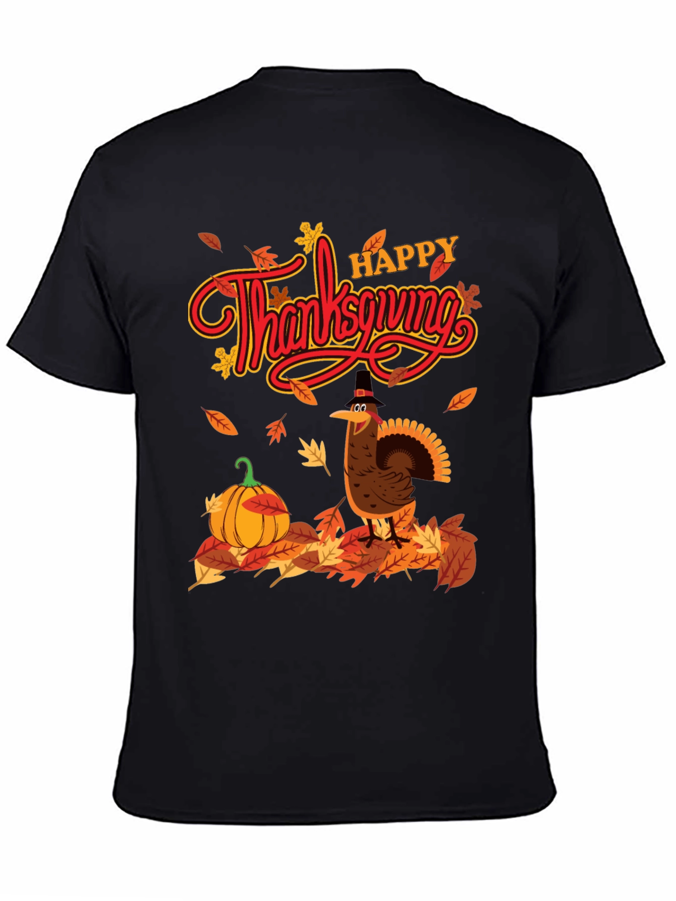 Thanksgiving Turkey Graphic T-Shirt