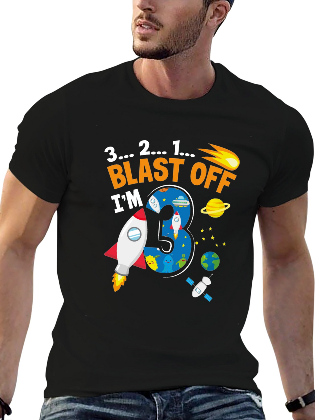 Blast Off 3rd Birthday T-Shirt