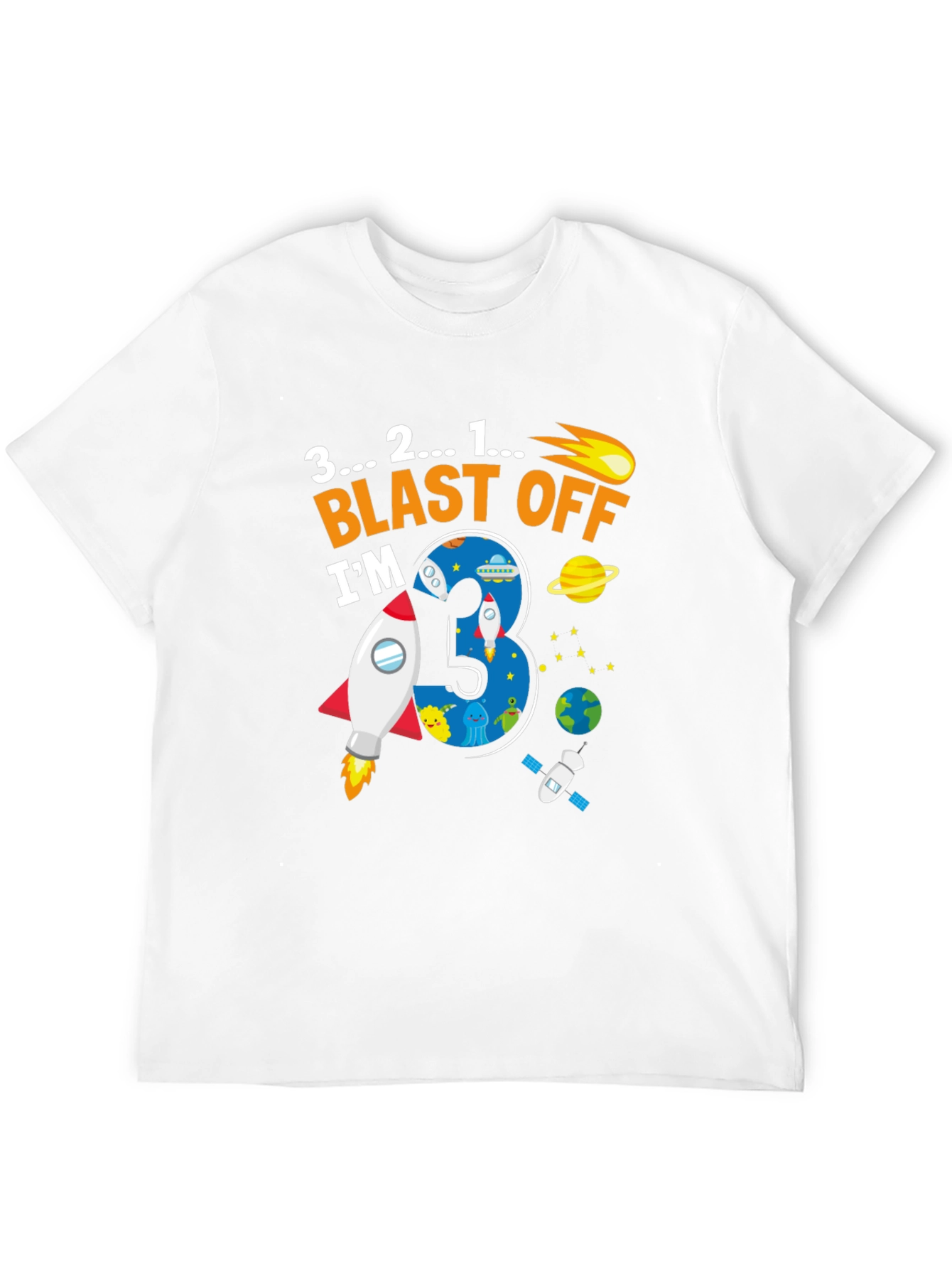 Blast Off 3rd Birthday T-Shirt