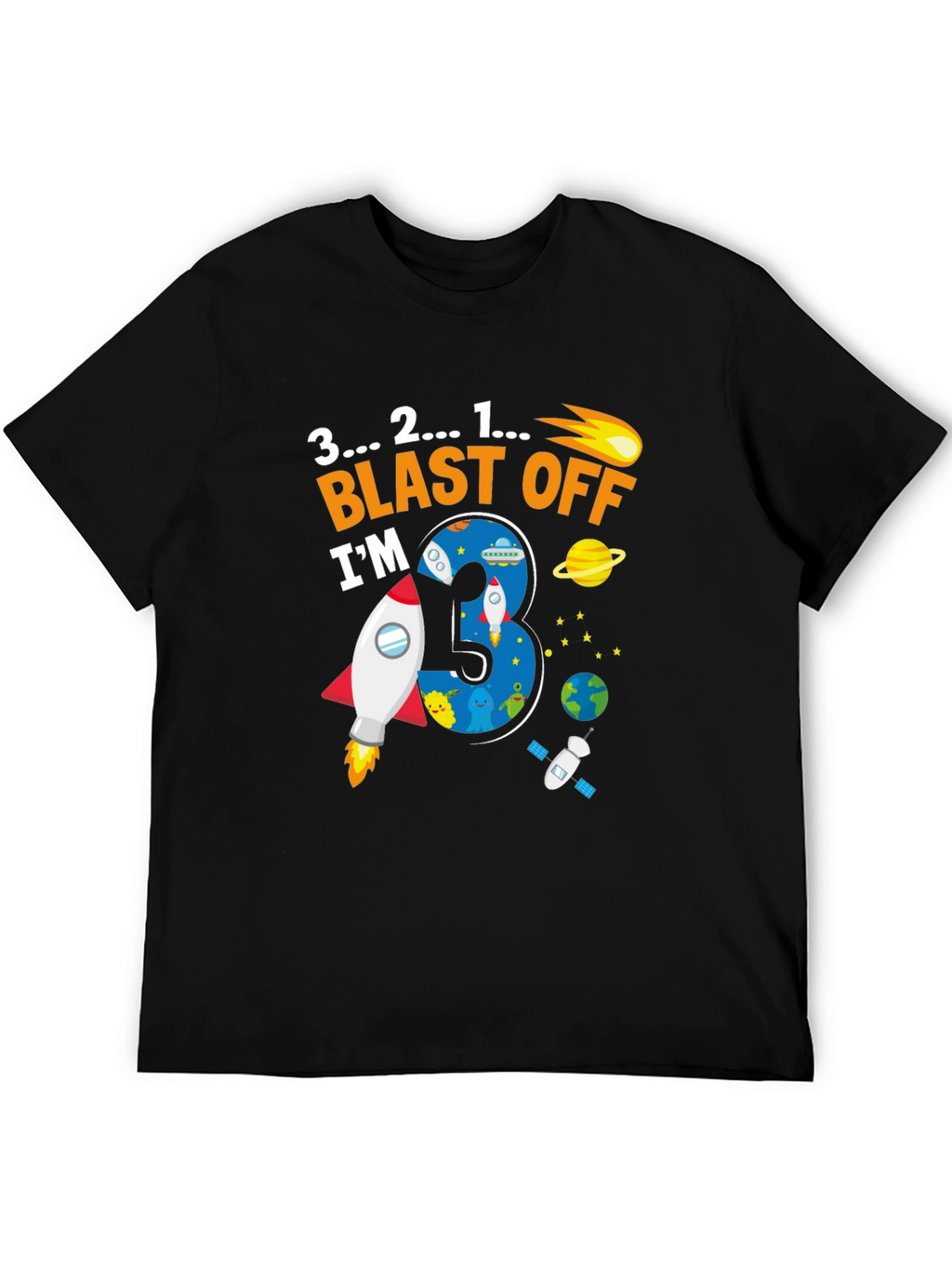 Blast Off 3rd Birthday T-Shirt