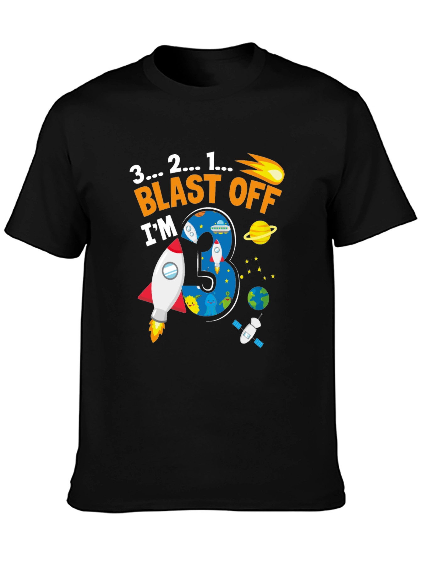 Blast Off 3rd Birthday T-Shirt