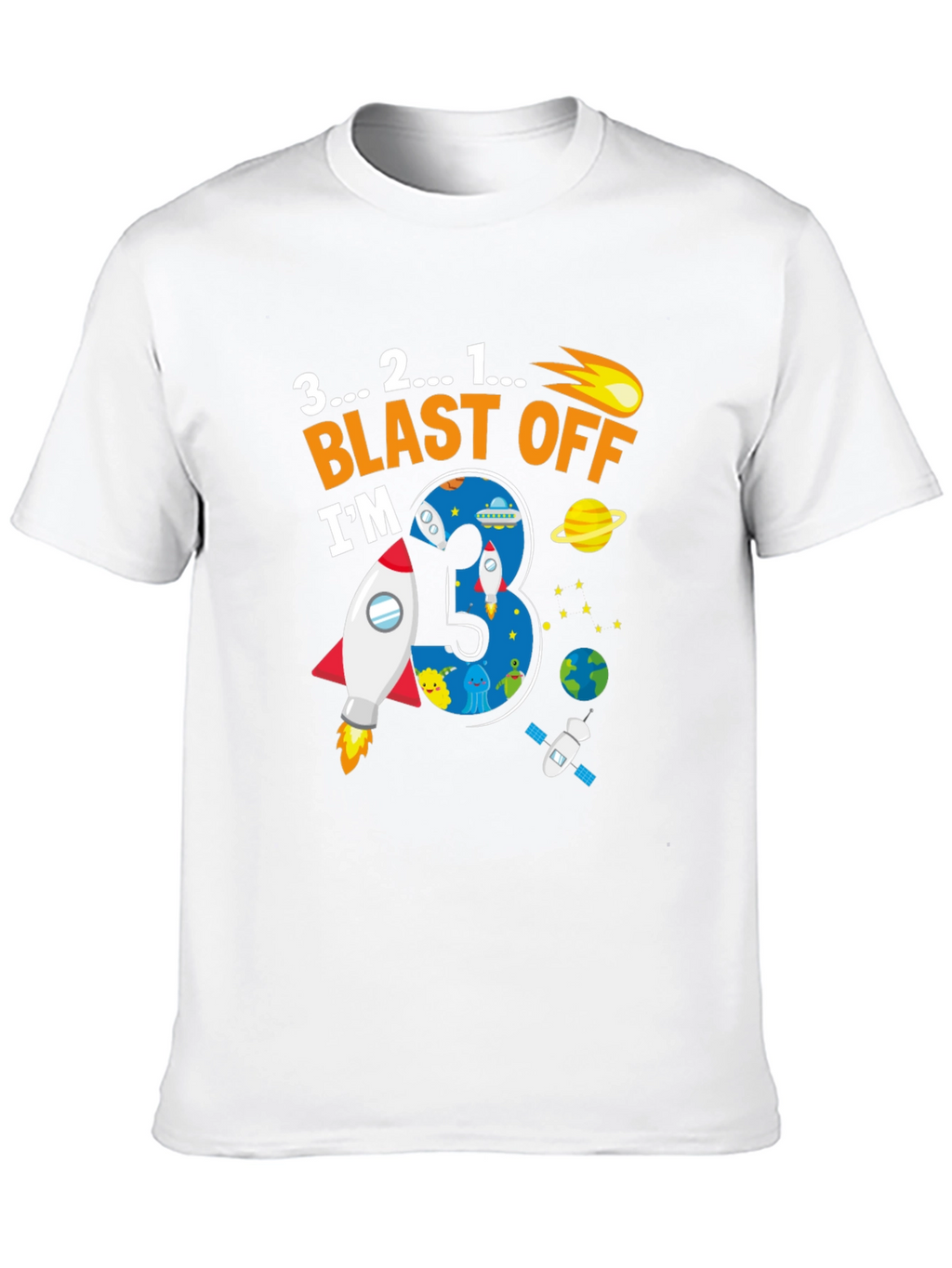 Blast Off 3rd Birthday T-Shirt