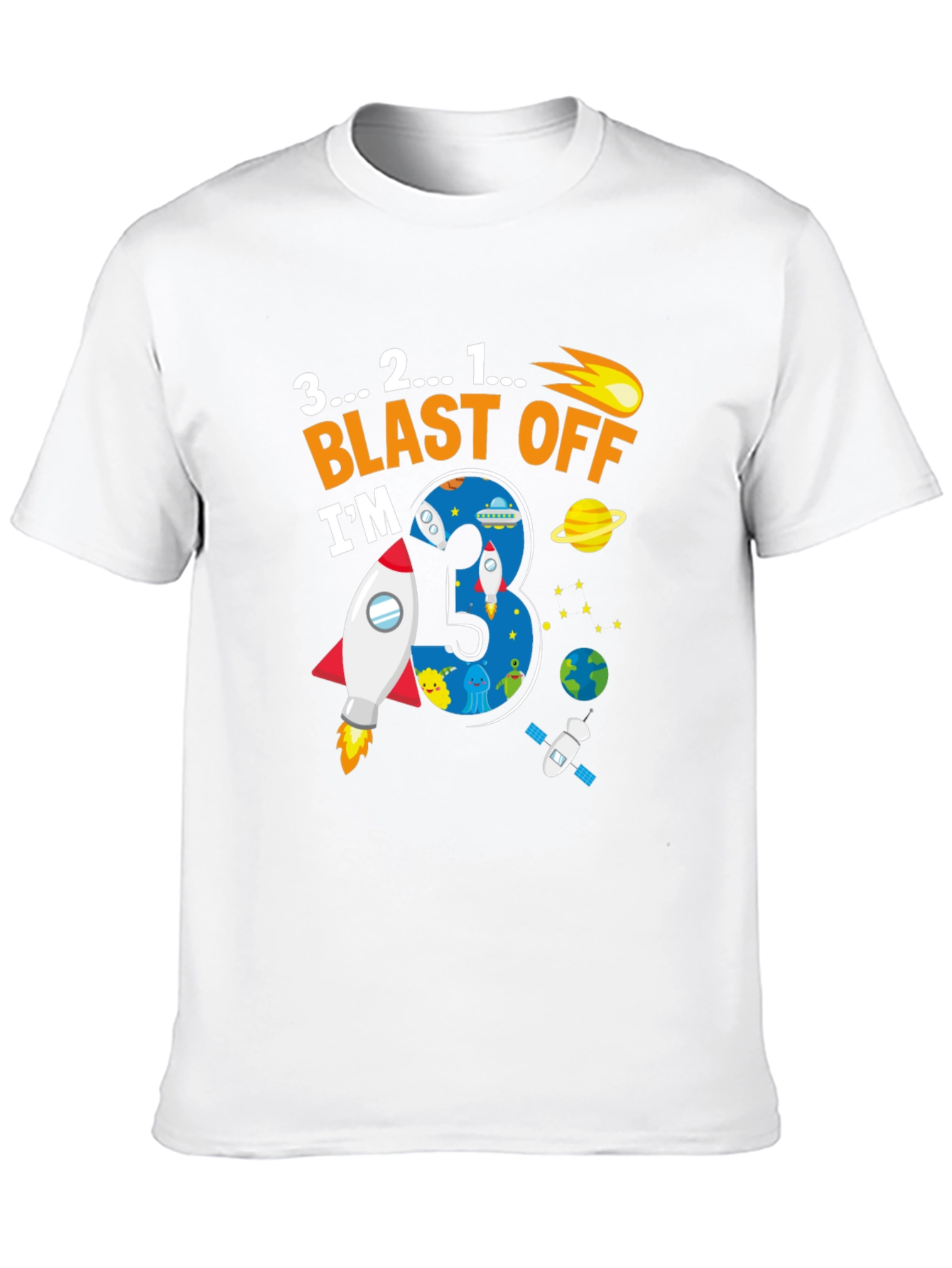Blast Off 3rd Birthday T-Shirt