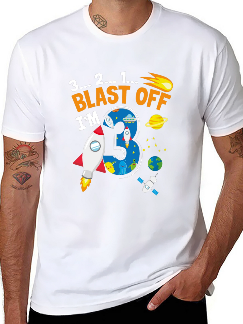 Blast Off 3rd Birthday T-Shirt