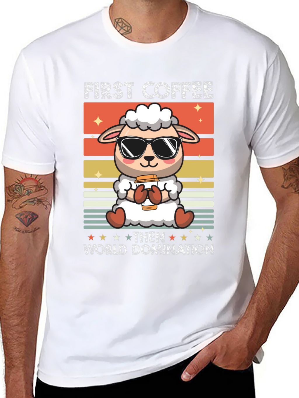 First Coffee Then World Domination T-Shirt