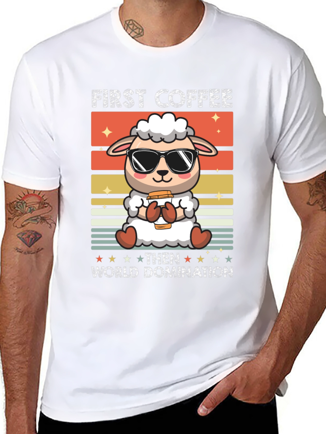 First Coffee Then World Domination T-Shirt