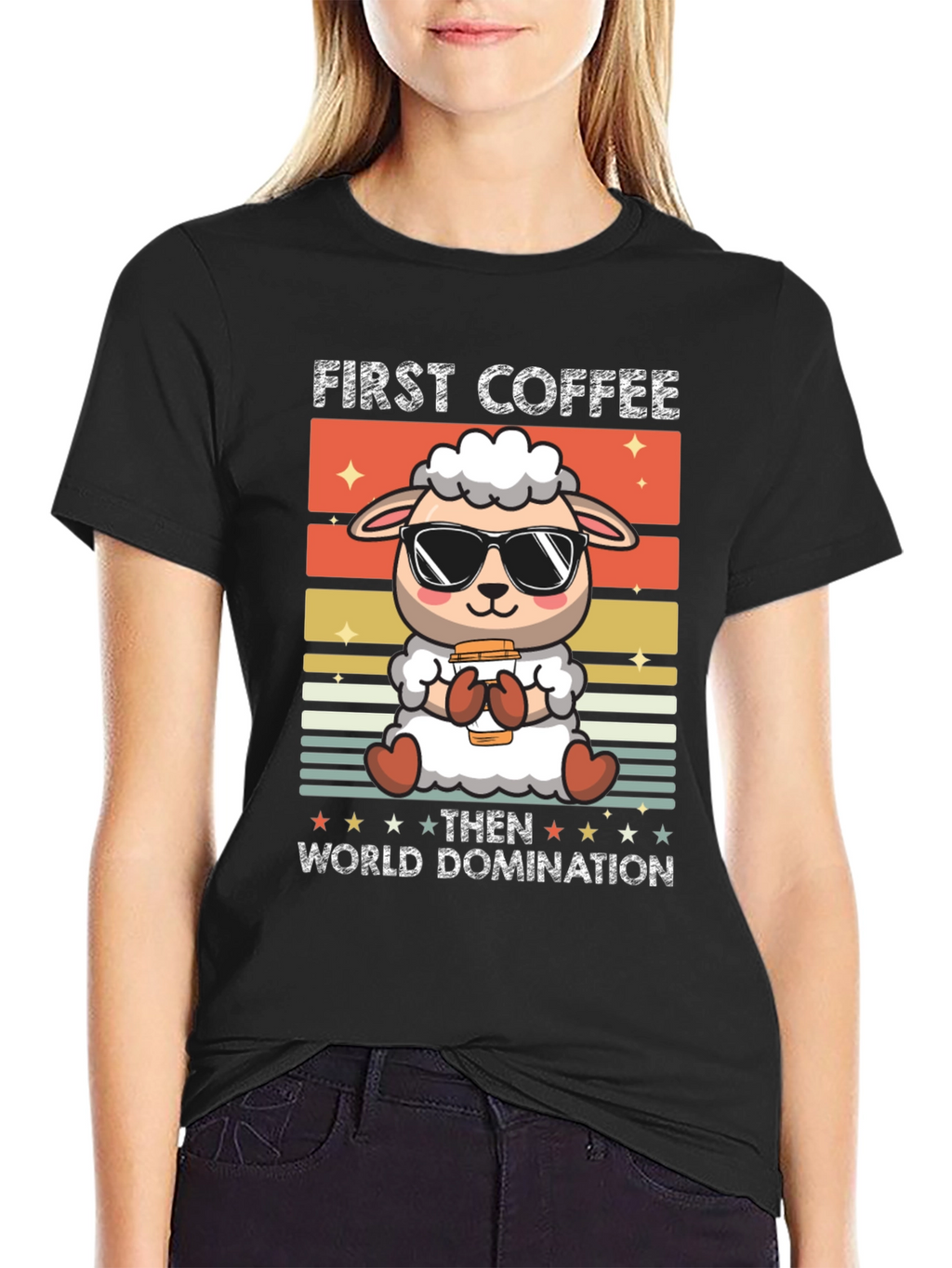 First Coffee Then World Domination T-Shirt