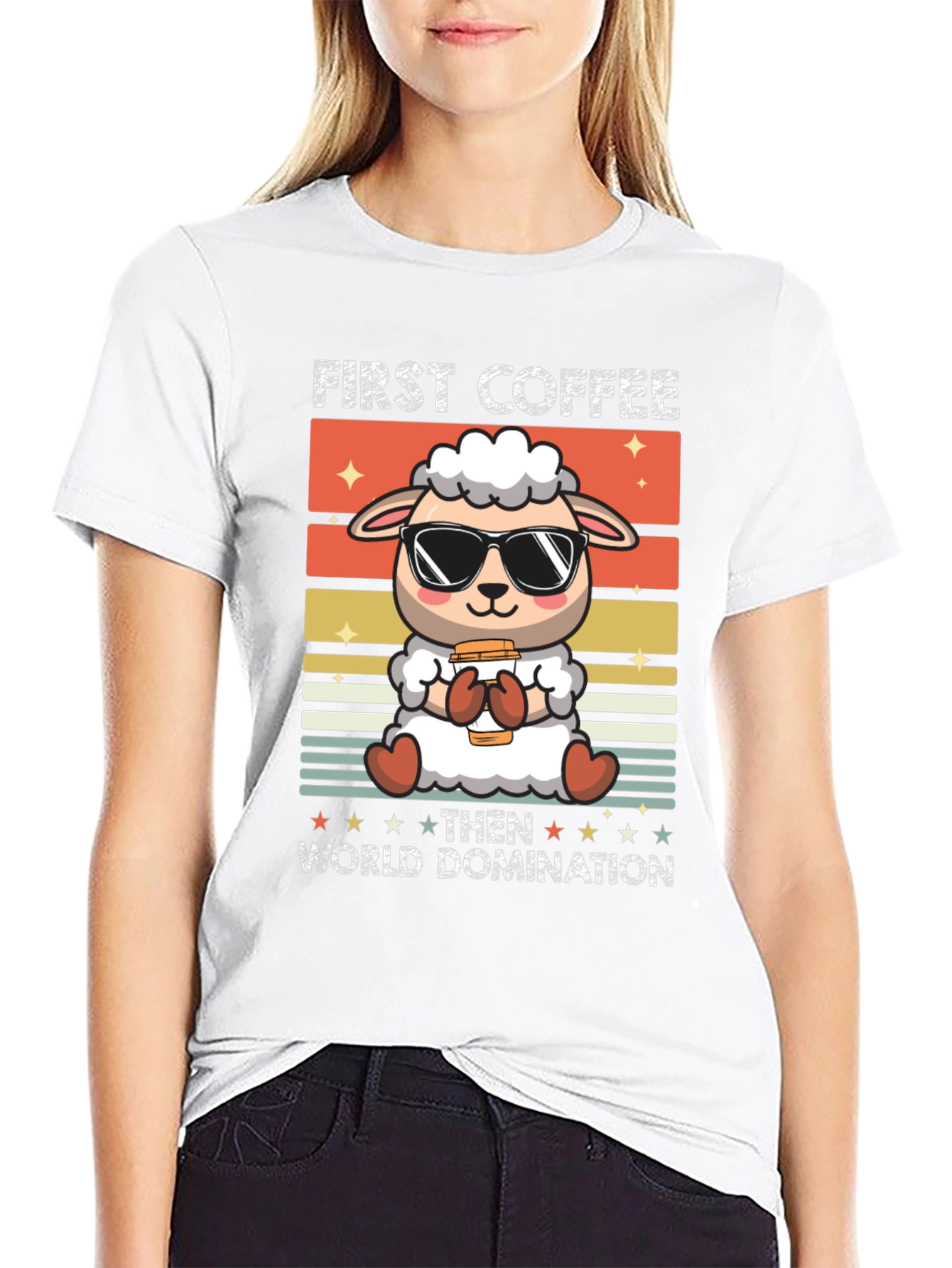 First Coffee Then World Domination T-Shirt