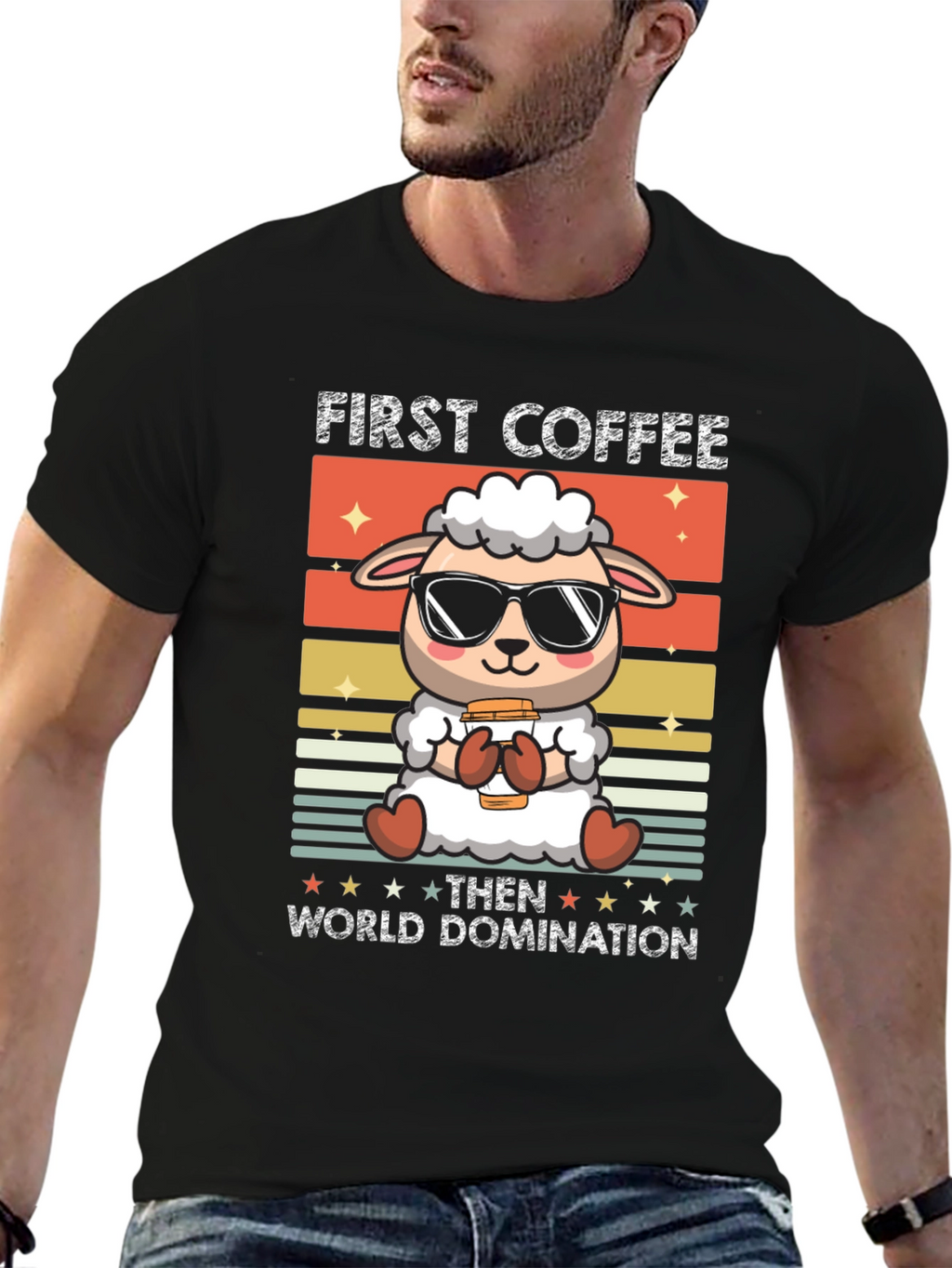 First Coffee Then World Domination T-Shirt
