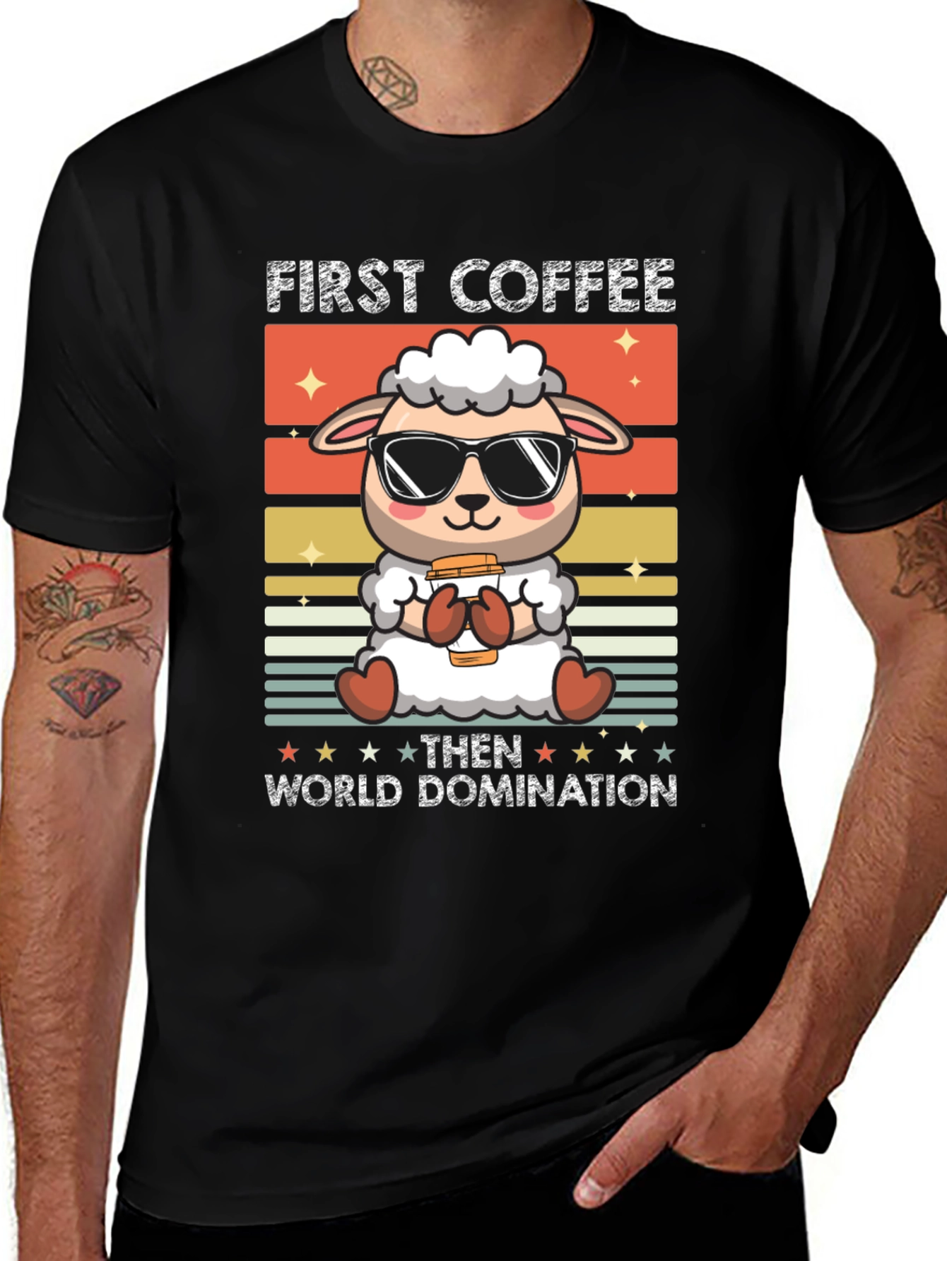First Coffee Then World Domination T-Shirt