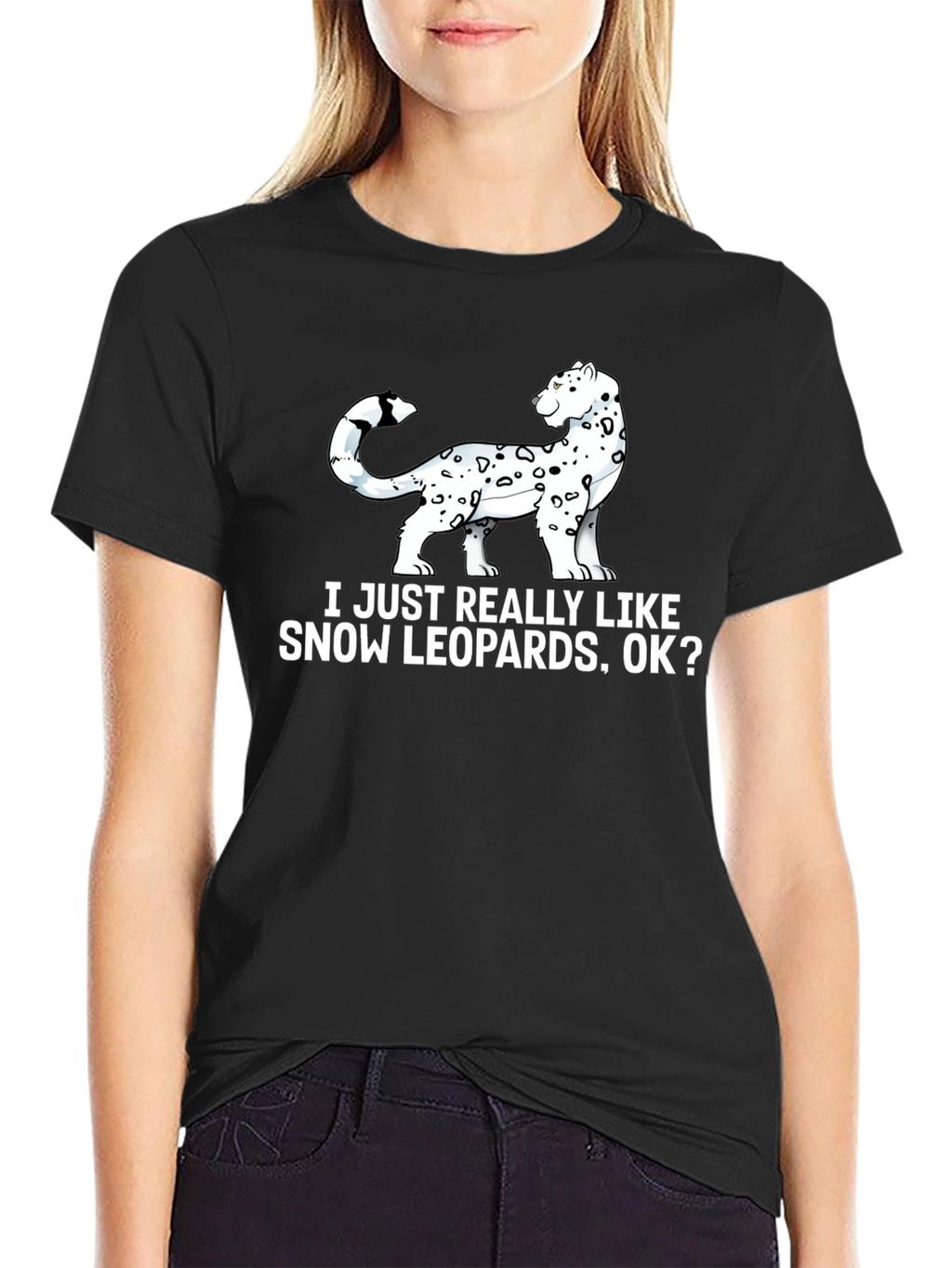 Snow Leopard Lover Graphic T-Shirt