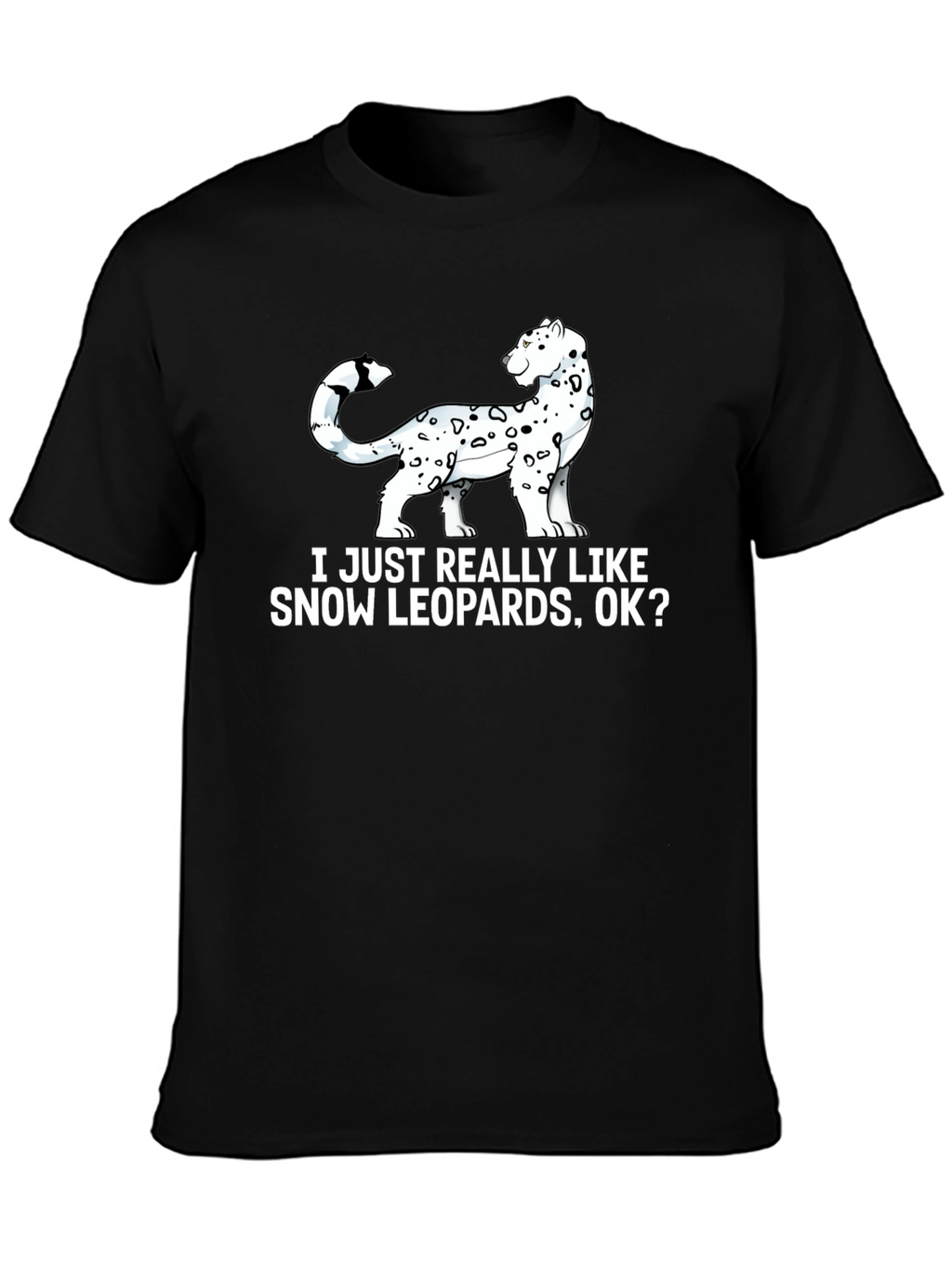 Snow Leopard Lover Graphic T-Shirt