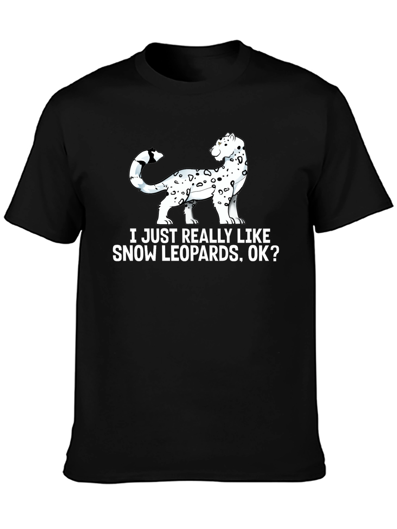 Snow Leopard Lover Graphic T-Shirt