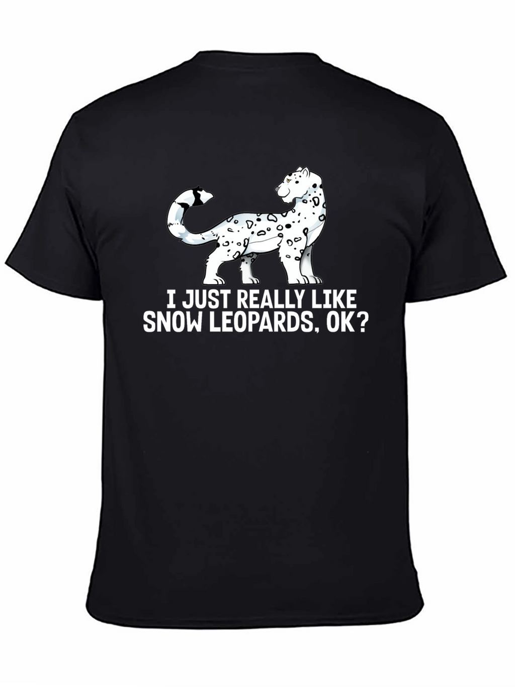 Snow Leopard Lover Graphic T-Shirt