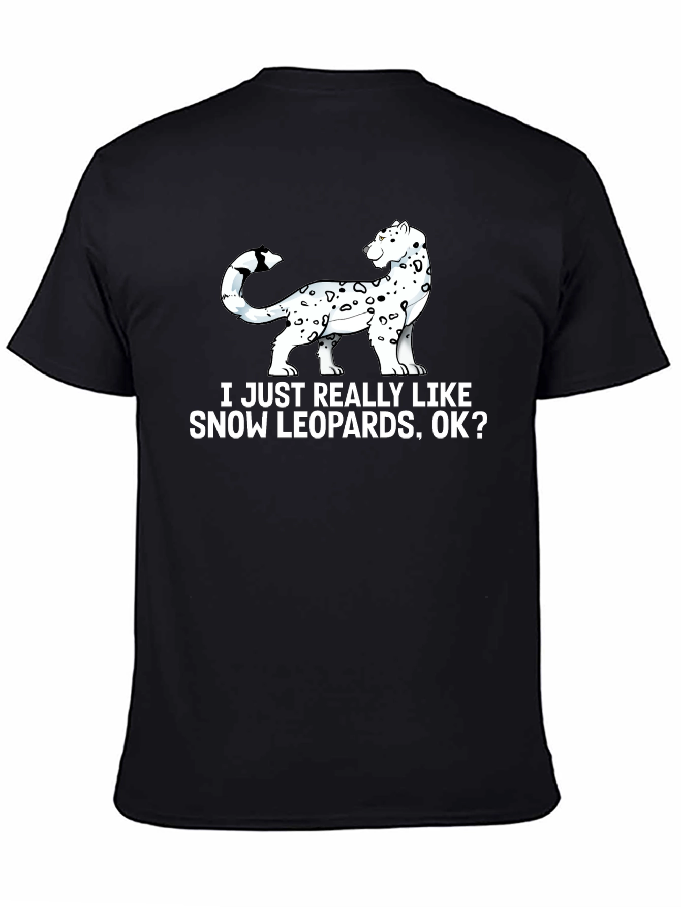 Snow Leopard Lover Graphic T-Shirt